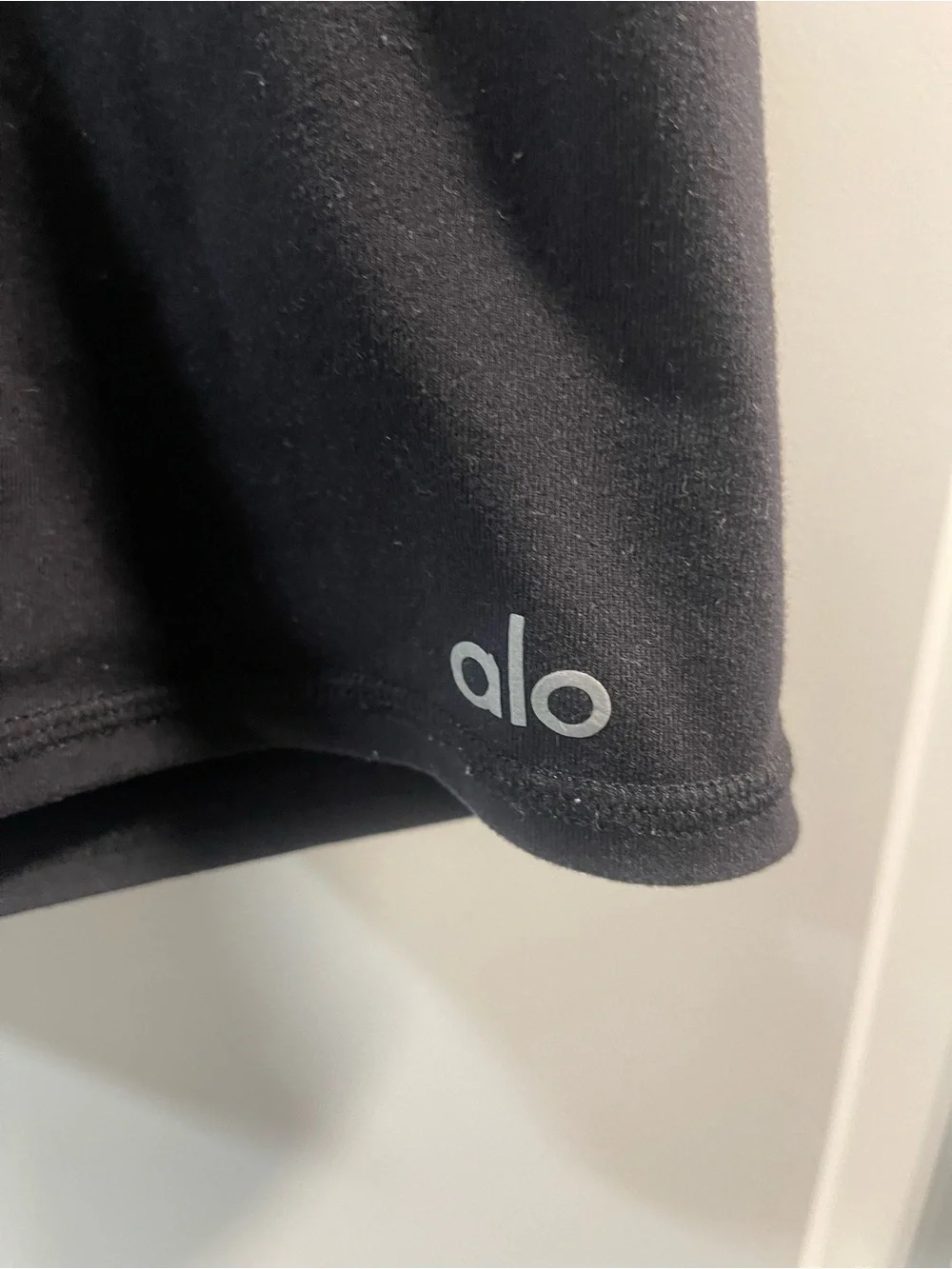 ALO Yoga Flawed Black High-Waist Bike Shorts No Size Tags